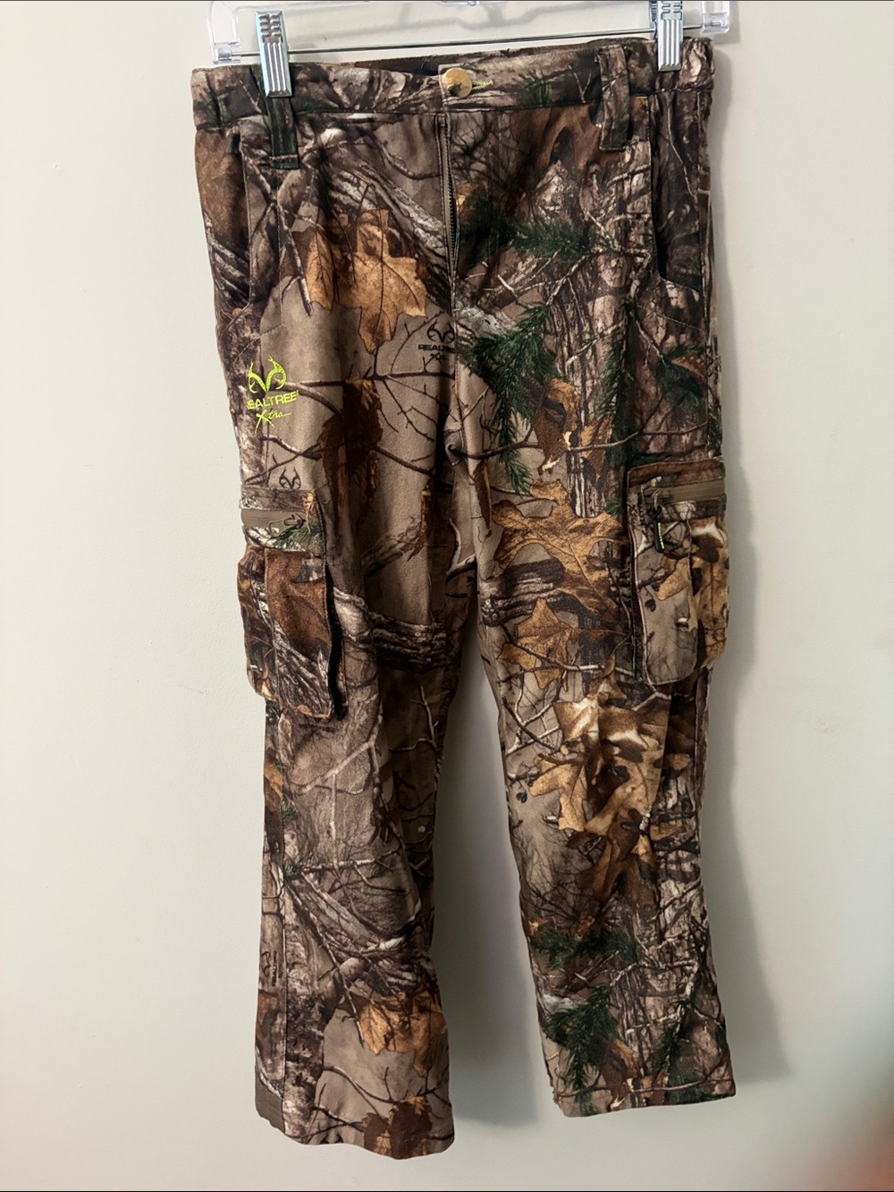 Realtree Brown & Green Camo Boys Cargo Pants